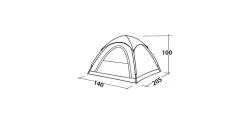 Easy Camp Comet 200 Koepeltent - 2 Personen 19 Easy Camp Comet 200 Koepeltent - 2 Personen -Outwell Winkel 120338 comet 200 drawing perspective2