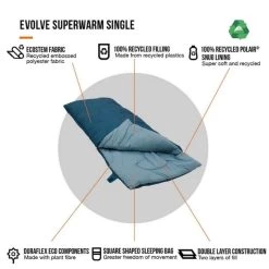 Vango Evolve Superwarm Slaapzak - Blauw -Outwell Winkel 1900 1783 evolve superwarm single 8