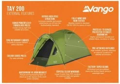 Vango Tay 200 Koepeltent - 2 Persoons - Groen 17 Vango Tay 200 Koepeltent - 2 Persoons - Groen -Outwell Winkel 1900 1783 tay 200 2