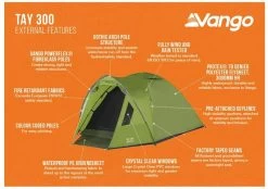 Vango Tay 300 Koepeltent - 3 Persoons - Groen 21 Vango Tay 300 Koepeltent - 3 Persoons - Groen -Outwell Winkel 1900 1783 tay 300 3