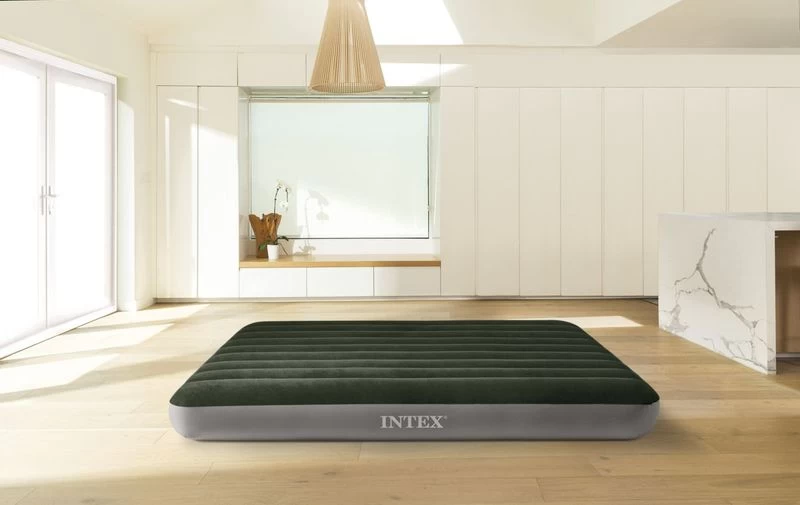 Intex Downy Luchtbed - Queensize - Ingebouwde Voetpomp 4 Intex Downy Luchtbed - Queensize - Ingebouwde Voetpomp - Afbeelding 2