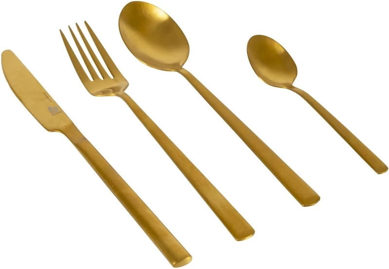 Bo-Camp Fairbanks Bestekset 16-delig - Goud 3 Bo-Camp Fairbanks Bestekset 16-delig - Goud