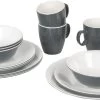 Bo-Camp Melamine Serviesset - 16-delig - Grijs -Outwell Winkel 900 1358 6181274