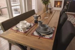 Bo-Camp Stone Melamine Serviesset - 16-delig - Grijs -Outwell Winkel 900 1358 6181375 13