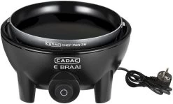 CADAC E-Braai Elektrische Barbecue - Zwart -Outwell Winkel 900 1421 5840 20 04 e braai 40 chef pan