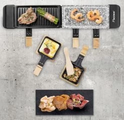 Bestron Raclette/Steengrill - 4 Personen -Outwell Winkel bestron raclettesteengrill 4 personen 3