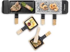 Bestron Raclette/Steengrill - 4 Personen -Outwell Winkel bestron raclettesteengrill 4 personen 5