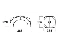 Husky Broof L Partytent -Outwell Winkel broofl afmetingen