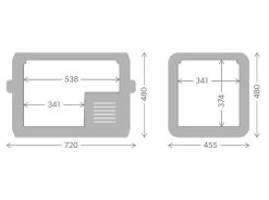 Dometic CFX3 55 Compressor Koelbox - 55 Liter -Outwell Winkel cfx3 55