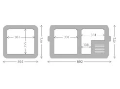 Dometic CFX3 75 Beschermhoes -Outwell Winkel cfx3 75
