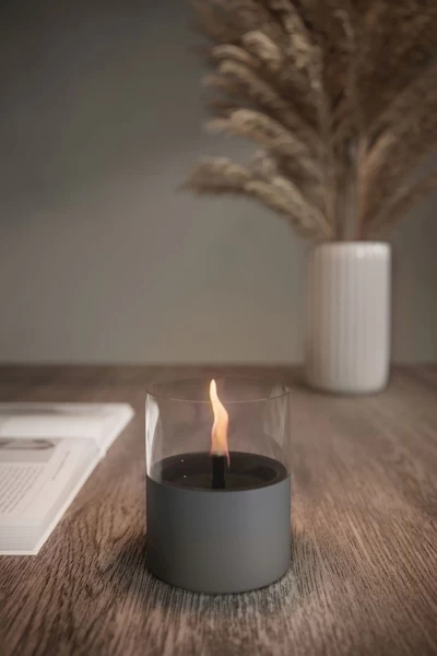 Tenderflame Lilly 10 Tafelhaard - Donkergrijs 4 Tenderflame Lilly 10 Tafelhaard - Donkergrijs - Afbeelding 2