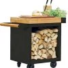 OFYR Mise En Place Table 65 PRO Black - Teak Wood -Outwell Winkel ofyr mise en place table 65 pro black teak wood 1