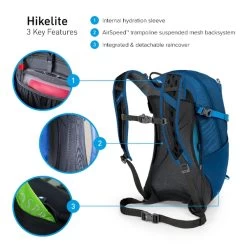 Osprey Hikelite Wandelrugzak - 18 Liter - Zwart 19 Osprey Hikelite Wandelrugzak - 18 Liter - Zwart -Outwell Winkel osprey hikelite 18