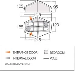Vango Nevis 200 Tunneltent - 2 Persoons 10 Vango Nevis 200 Tunneltent - 2 Persoons -Outwell Winkel vango nevis 200 2