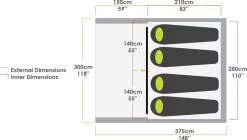 Zempire Evo TS Opblaasbare Tent - 4 Persoons -Outwell Winkel zempire evo ts opblaasbare tent 7